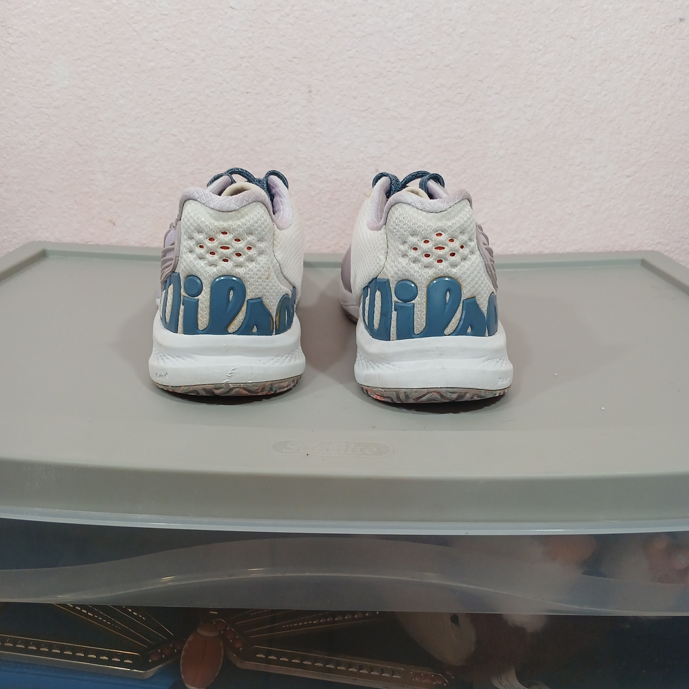 Wilson Kaos 2.0 Women's Tennis Shoes - White and Lavender Size 7.5 - Picture 8 of 10